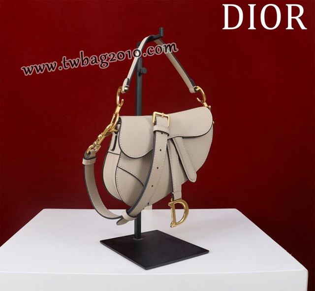Dior专柜新款迪奥高仿原单长肩带大小号牛皮马鞍包手拎斜挎包 djfk1798